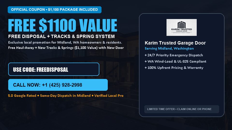 Karim Trusted Garage Door FREE Haul-Away & Heavy-Duty Tracks with New Door